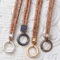 Preview: NewCappuccino Ibiza 88 GoldShiny, lange Leder Wechselkette